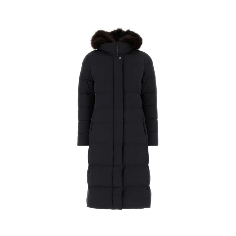 Moorer Women Slate Nylon Blend Down Jacket